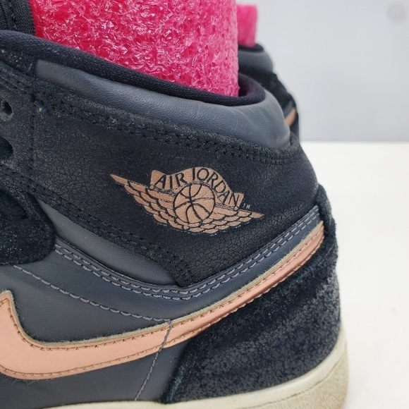 🌹 Air Jordan 1 Retro High GS 4.5Y Women 6 Shoes Gold" 2016 (705300-008) - Picture 5 of 13